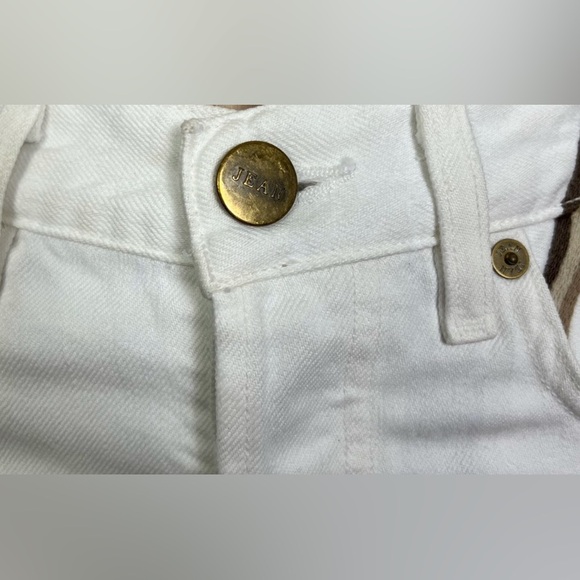 New JEAN ATELIER WHITE CROPPED JEANS, Size 24 - Picture 9 of 12